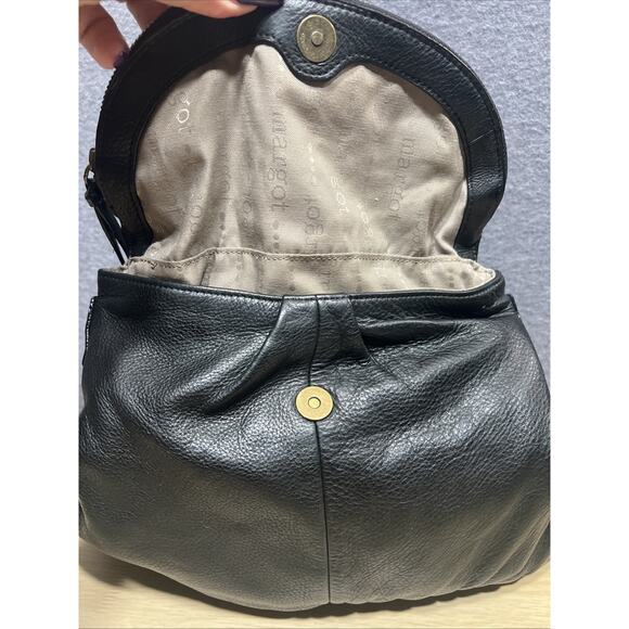 Margot Natalie Soft Fold Over Leather Crossbody Shoulder Bag Purse Hobo Handbag - Picture 9 of 15